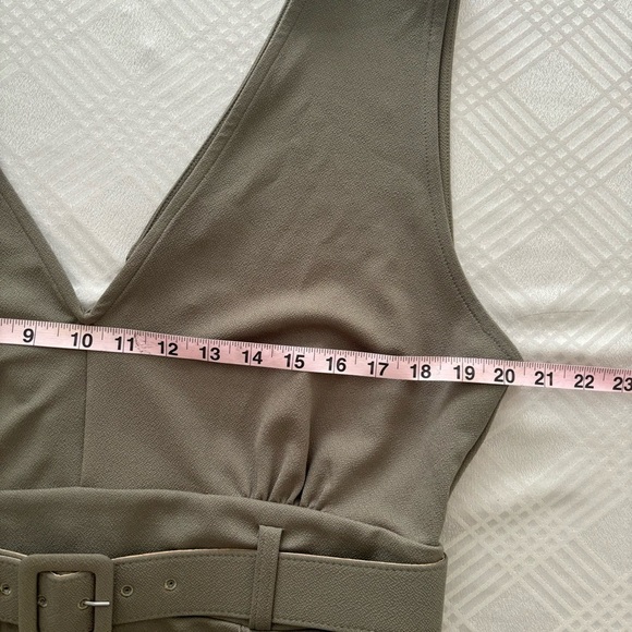 Bar III Olive green dress, NWT Size XL - Picture 12 of 14